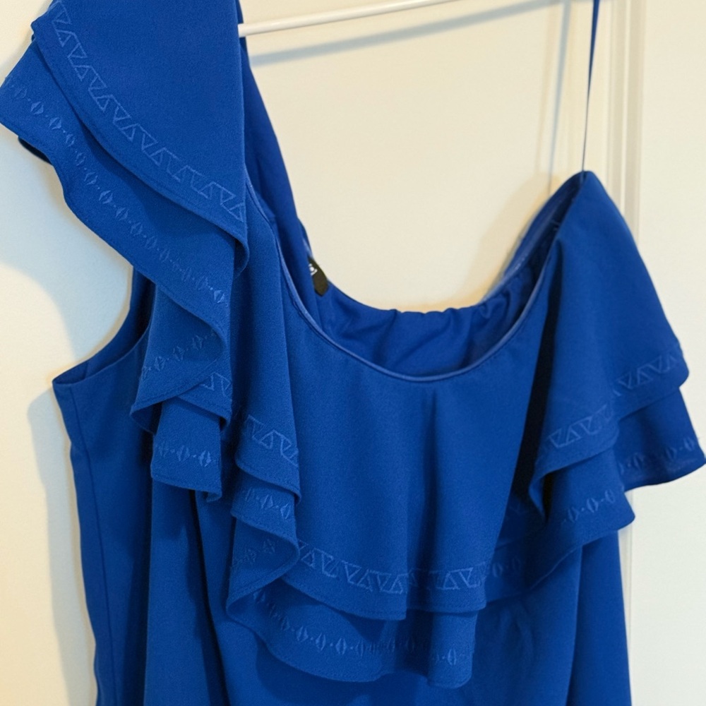 NWOT apt.9 dress one shoulder/ruffle details - Picture 5 of 13